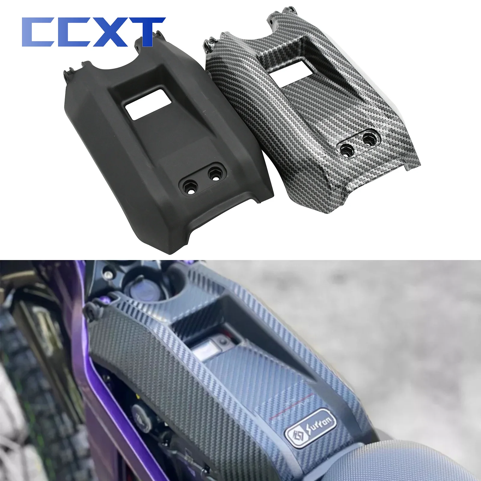 For Segway X260 X160 Electric Bike Motorcycle Carbon Fiber Battery Compartment Cover Guard For Sur-Ron Light Bee S & X Universal