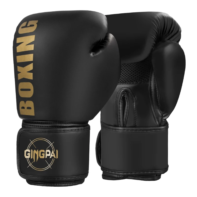 GINGPAI SPORT 6/8/10/12oz Boxhandschuhe Professionelle Erwachsenen-Sanda-Muay-Thai-Kampfhandschuhe für Männer und Frauen Training Sandsack Freikampf MMA 7