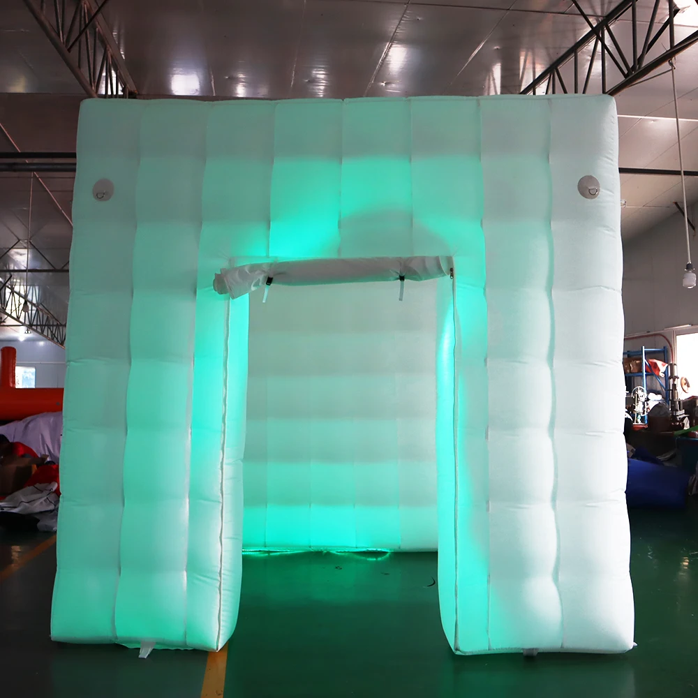 Không khí miễn phí vận chuyển inflatable cube ảnh gian hàng, gian hàng ảnh inflatable bao vây cho bán, xách tay led air ảnh tự sướng photo booth