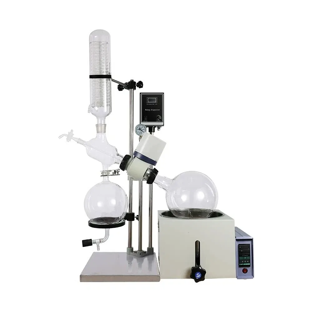 

Lab 5L Rotary Evaporator Manual Lift Extraction Distiller Device 110V Rotavapor