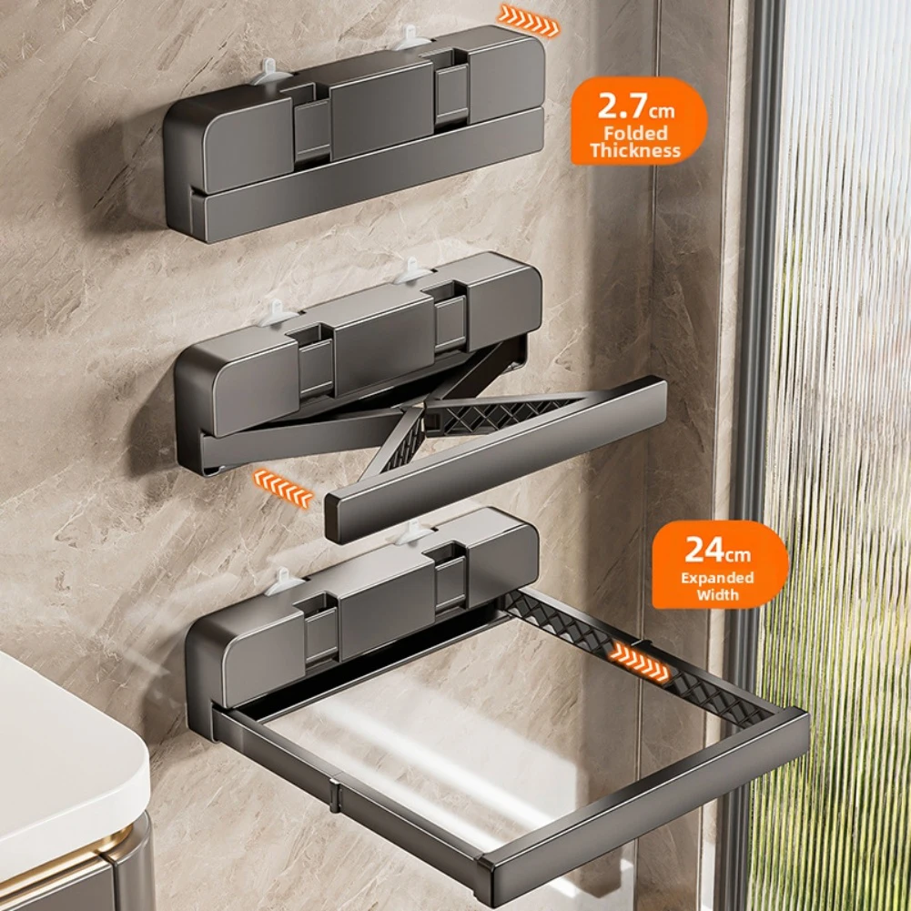 

Телескопическая стойка для хранения на присоске, складная сушилка для одежды, складная стойка, бытовая горка для хранения одежды, вешалка для одежды