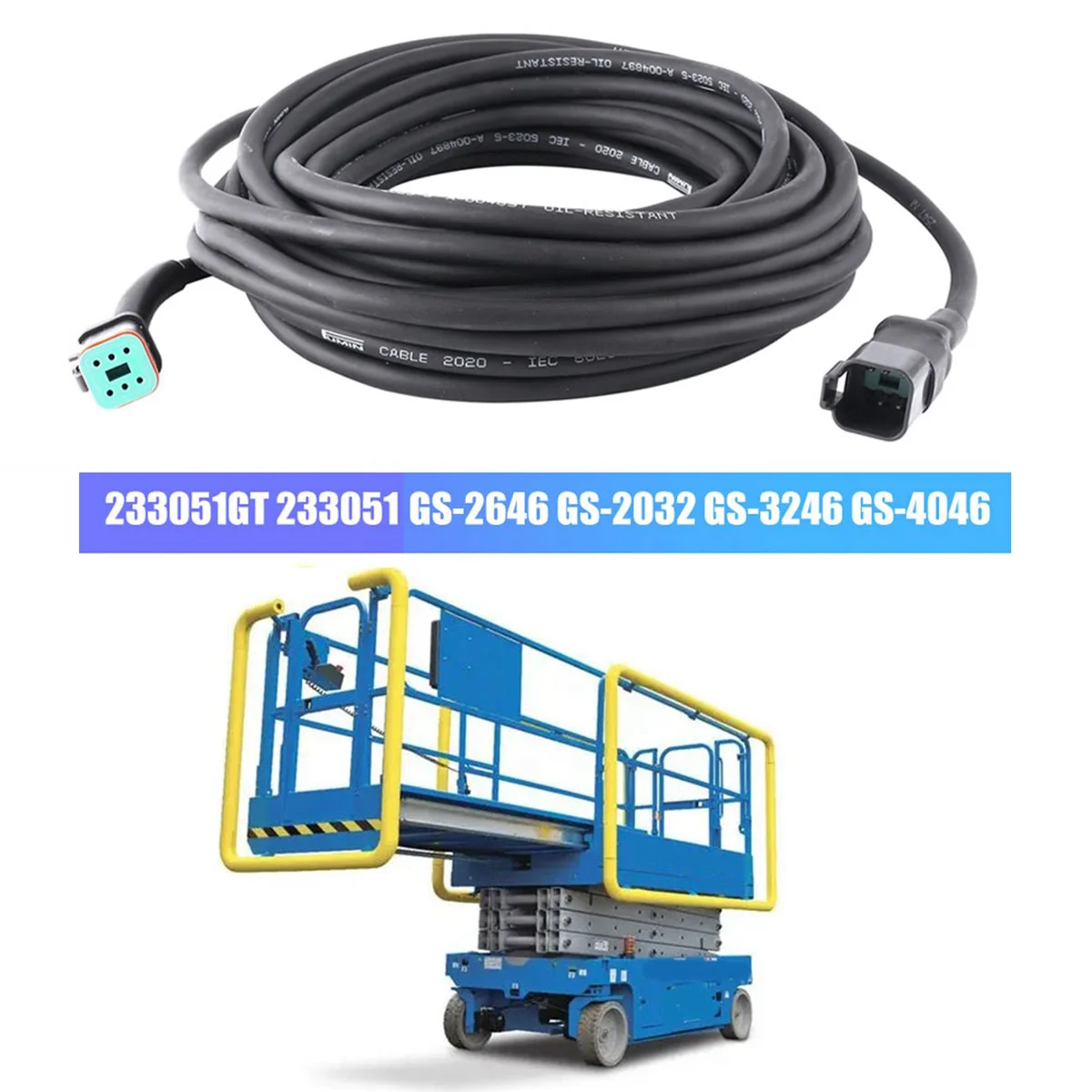 Aerial Work Platform Control Cable Harness 233051GT 233051 for Genie GS-2646 GS-2032 GS-3246 GS-4046