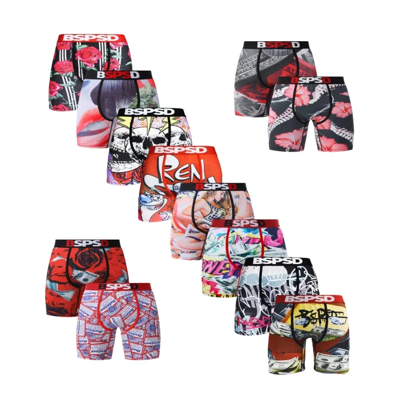 

1Pcs Men Underwear Boxers Breathable Mesh Crotch Mens Trunks Plus Size S-3XL Man Swimming Underpants Men's Panties Trunks