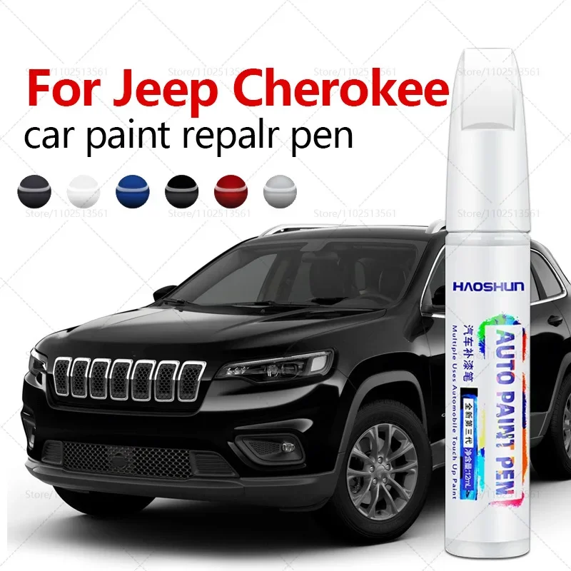 For Jeep cherokee 1984-2025 XJ KJ KK KL Paint Repair Pen Touch Up Scratch Remover DIY Auto Accessories Black White Brown Gold