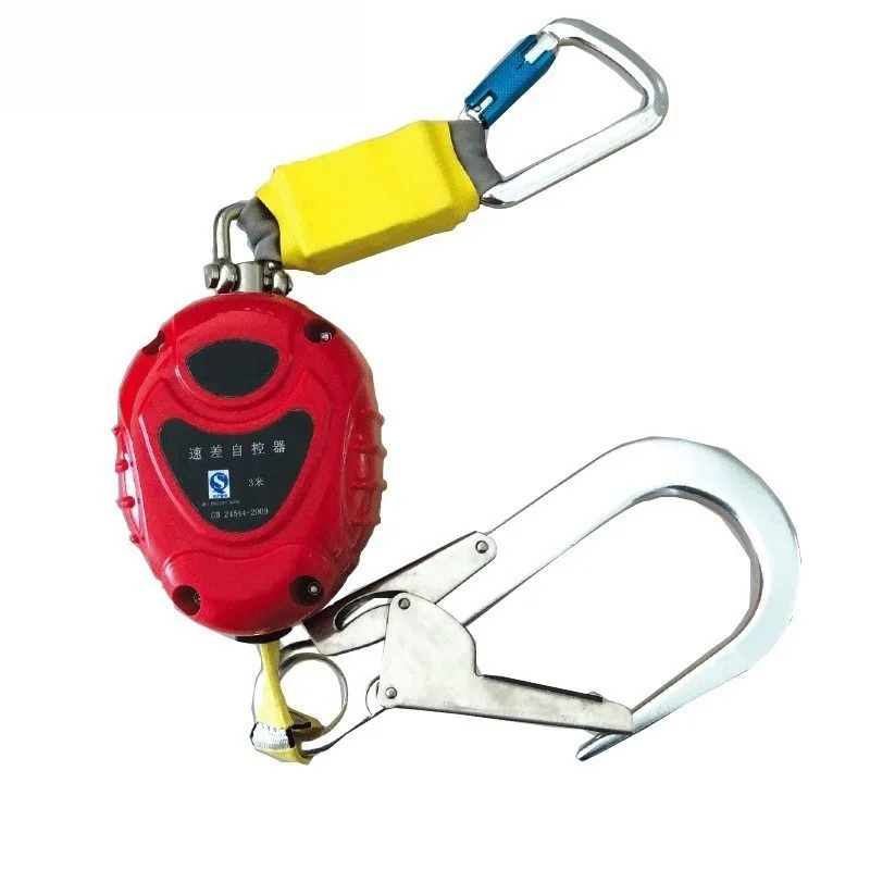 Picture 7: High Strength Retractable Fall Protection Gear 3 Meter Webbing & Wire Rope Lifeline Height Construction Anti Falling
