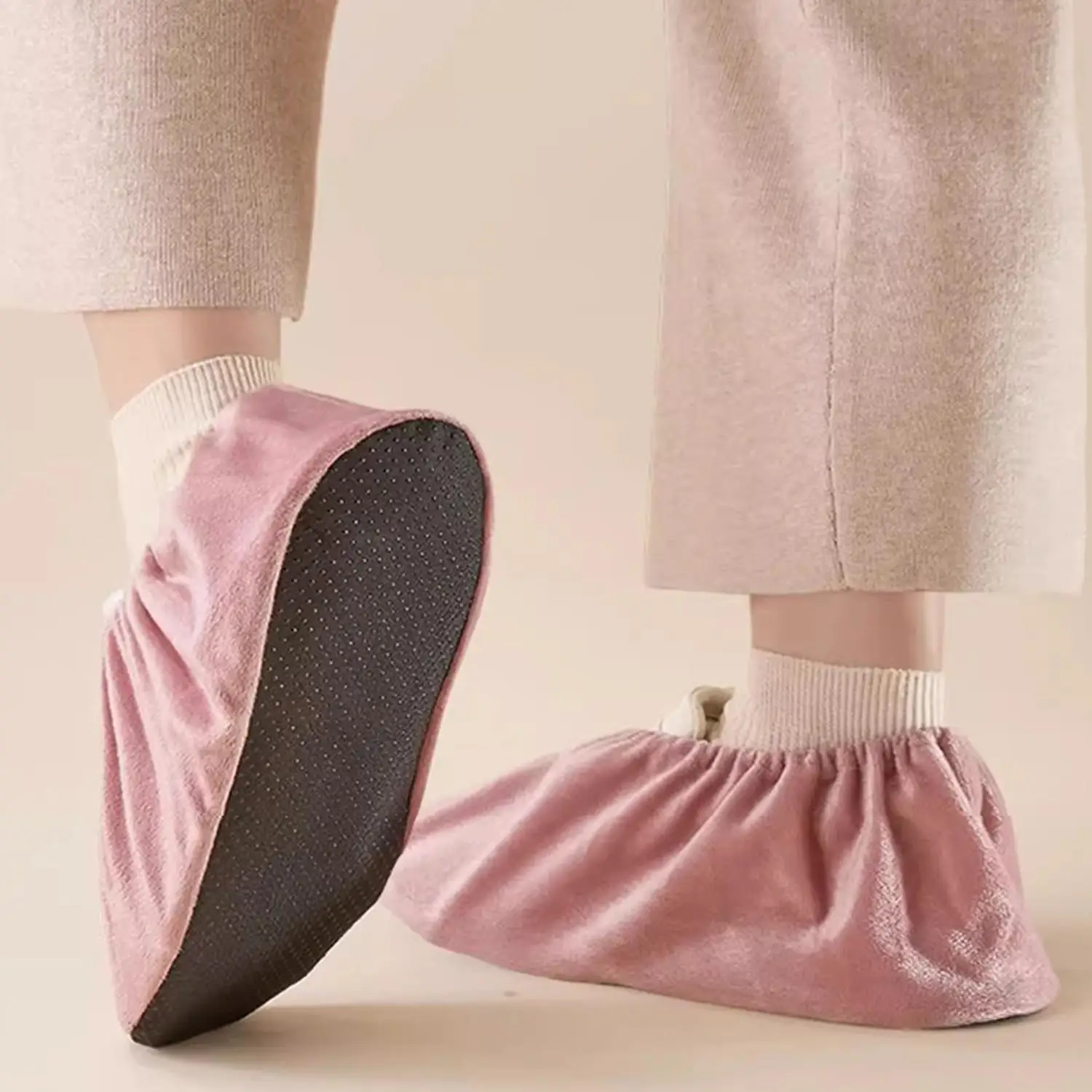 

Women Men Reusable Shoe Covers Non-slip Washable Keep Floor Carpet Cleaning Household Indoor Outdoor Shoes Protector Cover