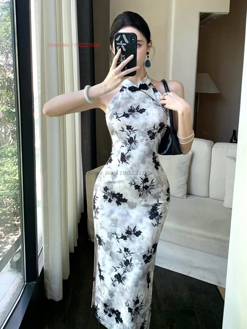 2026-chinese-sexy-dress-improved-cheongsam-national-flower-print-sleeveless-qipao-traditional-nightclub-banquet-evening-dress