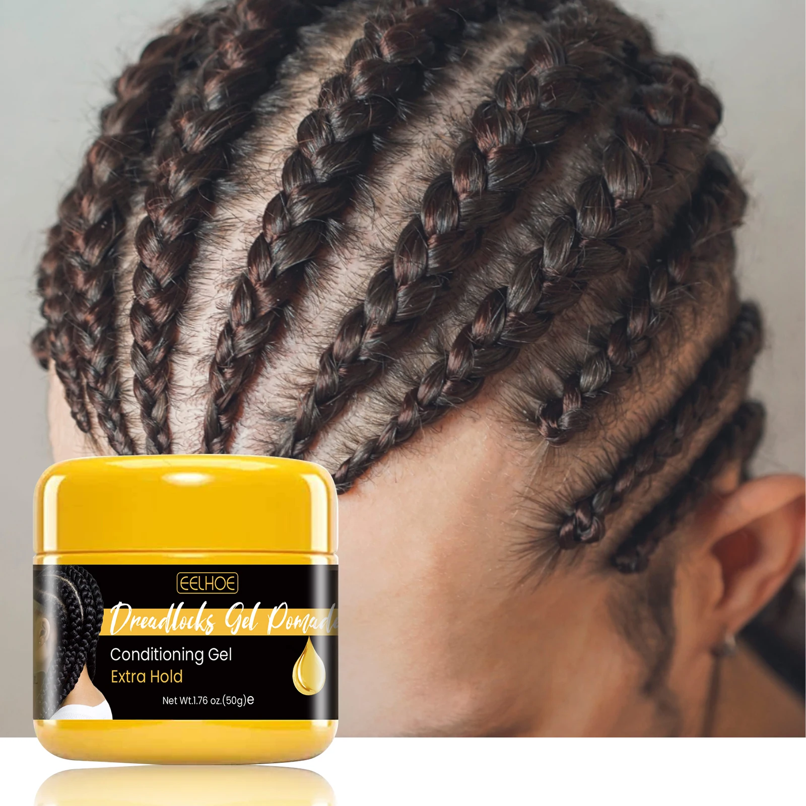 EELHOE Gel rastas para el cabello, cera para mantener el cabello de larga duración, estilo de cabello, rastas hidratantes, estilo de peinado, brillo Natural, producto para el cabello