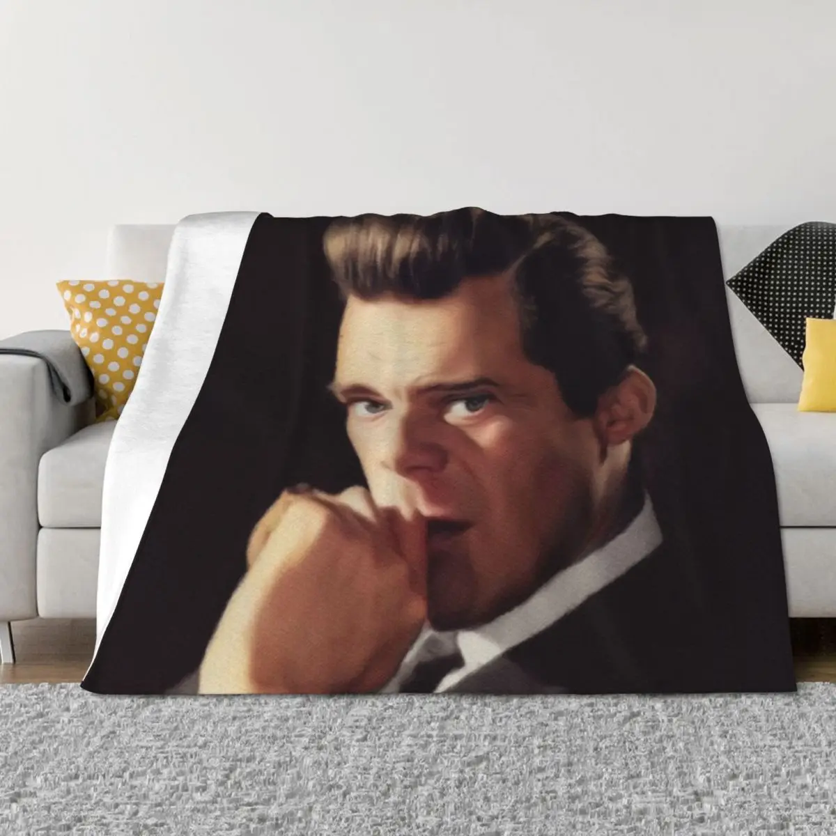 

Dirk Bogarde, Movie Legend Throw Blanket Stuffeds Soft Plaid Plaid on the sofa Beautifuls Blankets