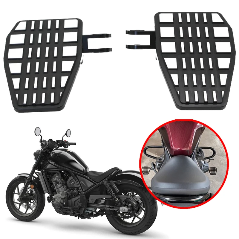 

Motorcycle Accessories Rebel1100 Aluminum Front Driver Footrests Foot Pegs Wide Pedals For Honda Rebel 1100 CMX 1100 2021-2023
