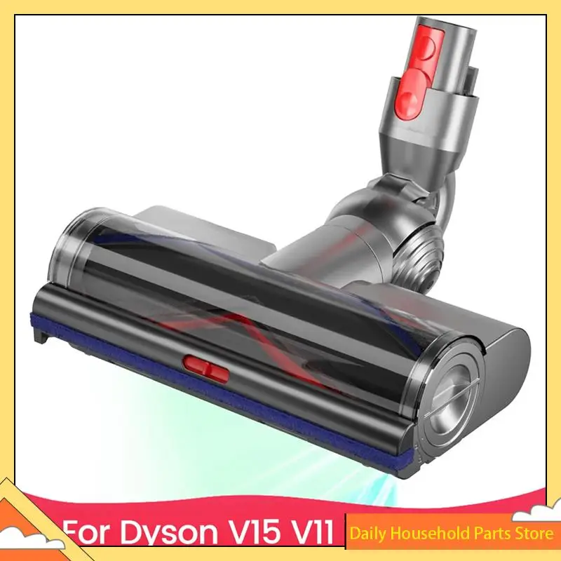 【تخفيضات كبيرة】فرشاة أرضية وسجاد ذات شعيرات ناعمة سريعة التحرير لـ Dyson V15 V11 V10 V8، رأس فرشاة المكنسة الكهربائية V7