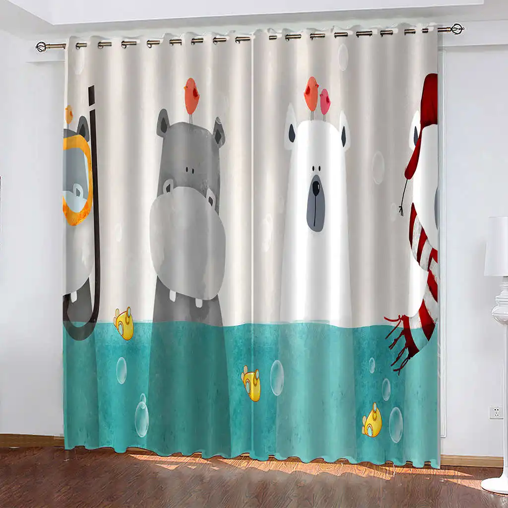 

Luxury 3D Printed Household Curtains Woven Blackout Curtains Biparting Open Luxury Curtains for Living Room Cortina De Sombra