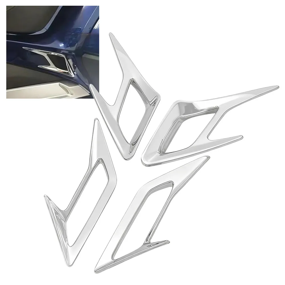 

Motorcycle Front Rear Chrome Trim Decorative Covers ABS Plastic Part Fit For Honda Gold Wing Tour Airbag DCT Wing Tour 2018-2025