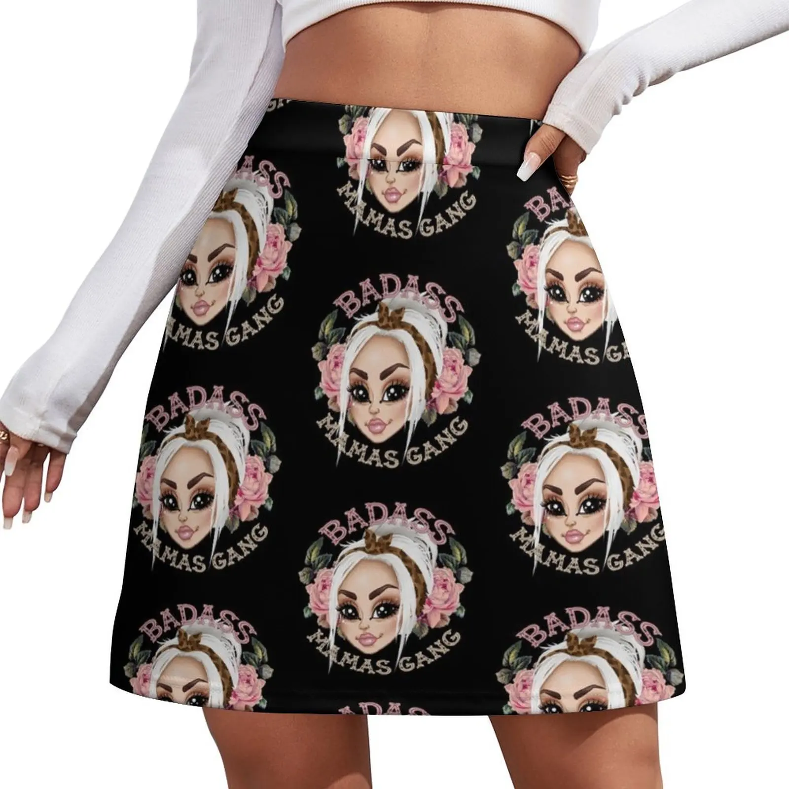 

Badass Mamas Gang Mini Skirt night club women japanese style womens clothing
