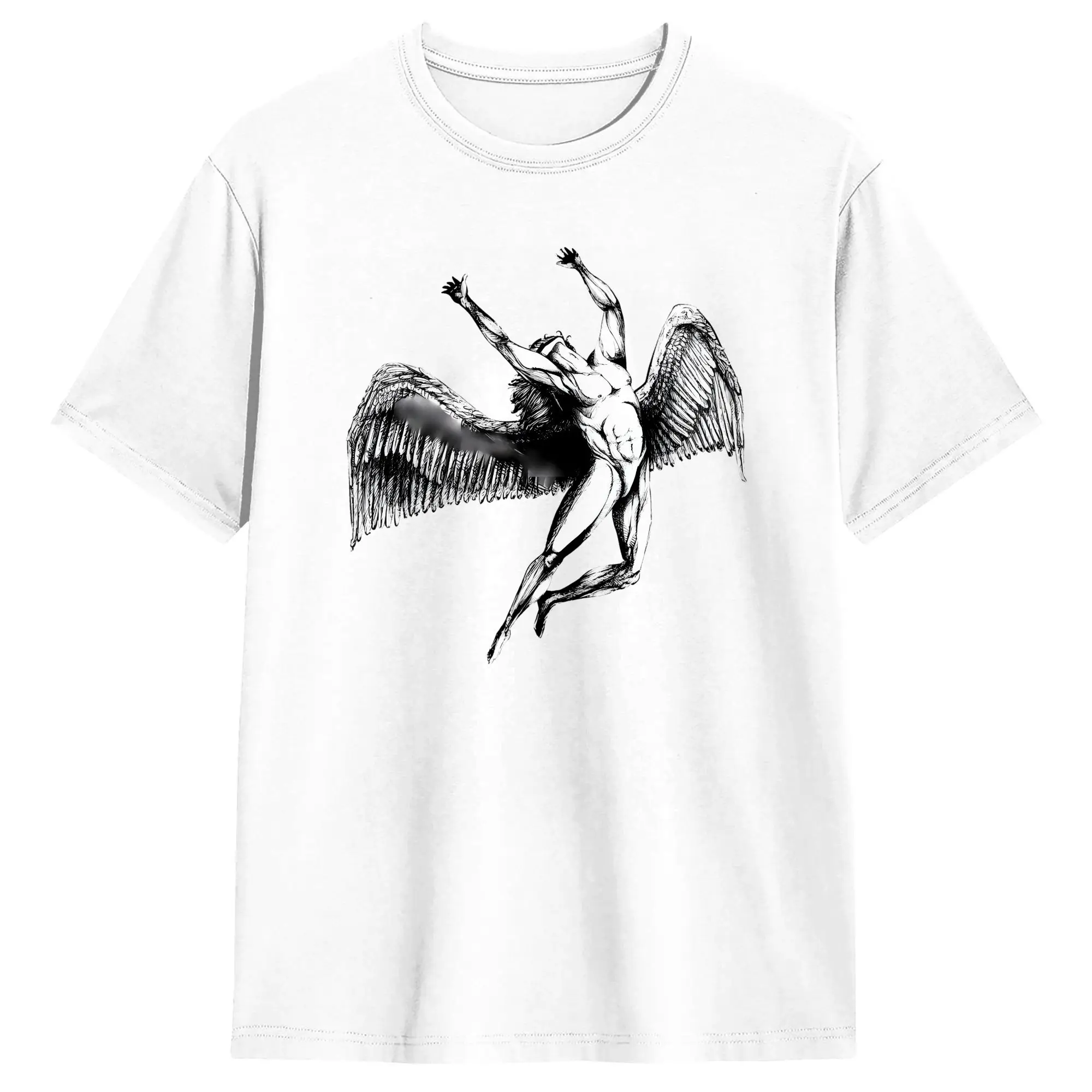 Oversized T-Shirt Summer Leds Zeppelins Tour Logo Retro Classic Retro Album Music Band Hipster T Shirts Cotton Tee Shirt for Men