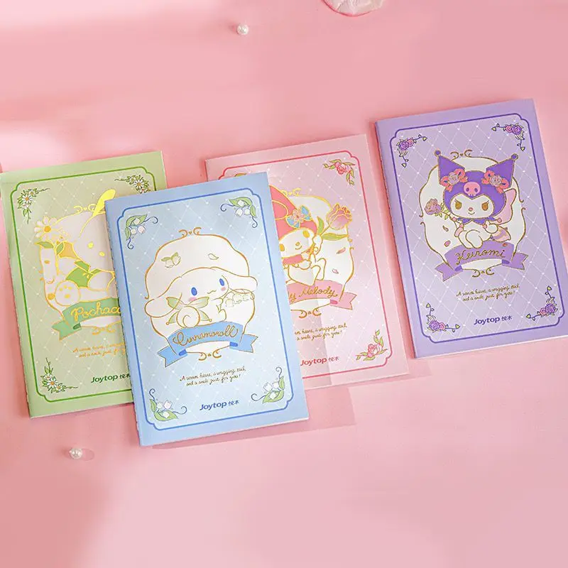 40 Sheets/book Kawaii Anime Kuromi Cinnamoroll A5 Notebook Cartoon My Melody B5 Student Attend Class Notebook Children's Diary