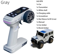 LDARC RC Car X43 RTR 1/43 Scale Turbo Crawler 4WD Remote Control Mini Climbing Car Indoor Racing Vehicle Toy Christmas Gift