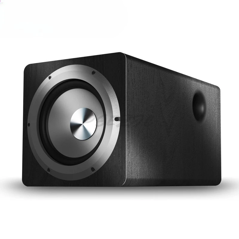 IBASS 6.5-inch Active Subwoofer Speaker Paired with Soundbar Amplifier for Multimedia Computer, TV, Living Room Sound System
