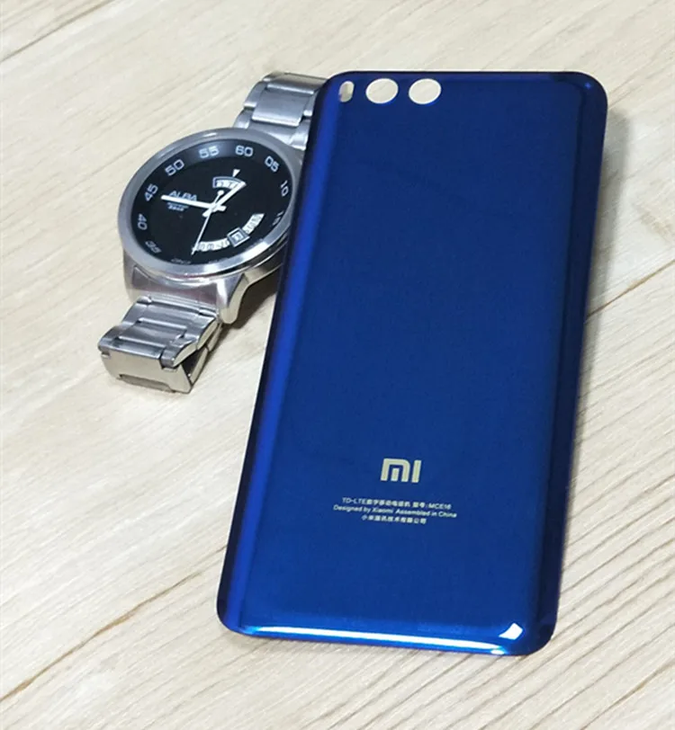 

New For xiaomi Mi6 Mi 6 Spare Parts Battery Back Cover Door 3D Glass Phone housing case battery cover case for mi6 free shipping