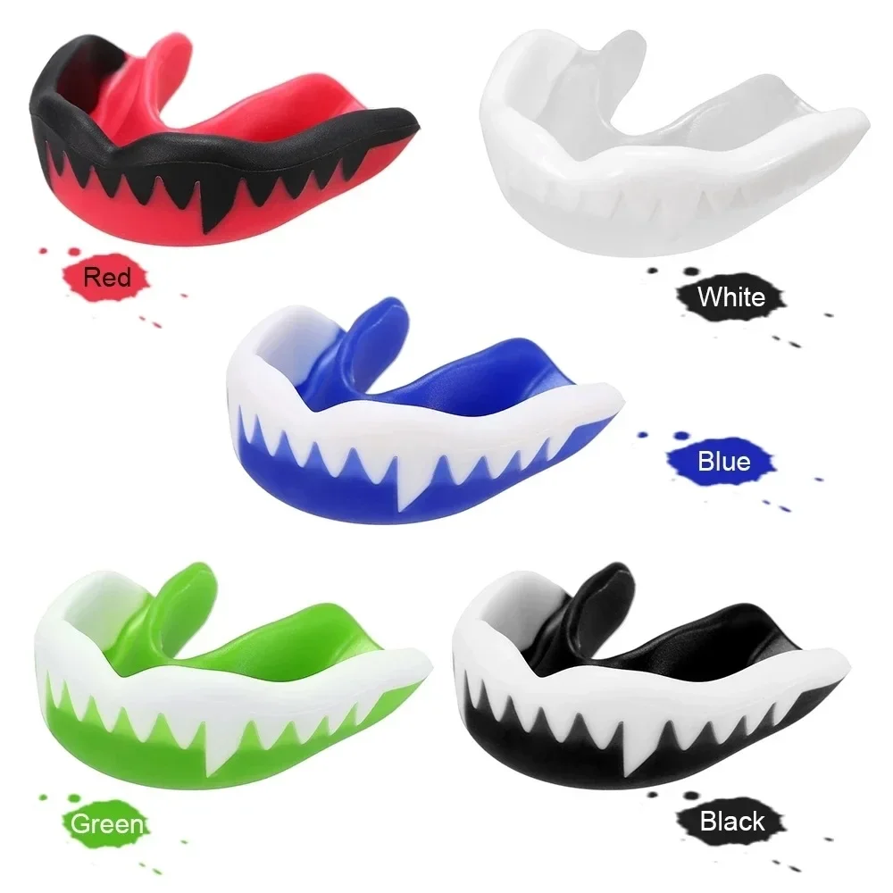 1PC EVA Adult Mouthguard Teeth Protector Mouthguard Suitable for Boxing Sparring Basketball Rugby Safety Sports Protectors