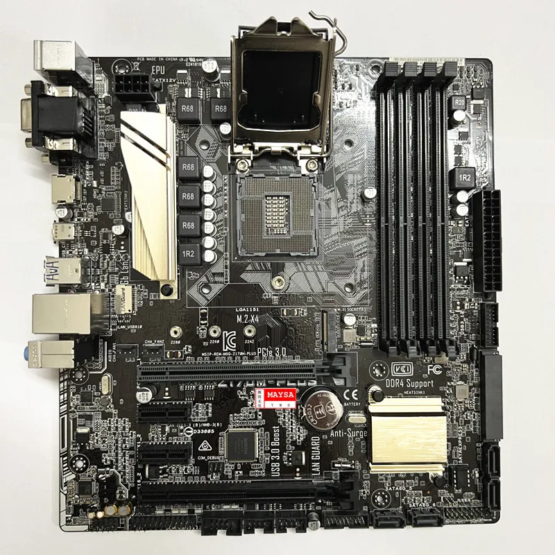 

System Board for Asus Z170M-PLUS LGA 1151 Motherboard DDR4 Z170 USB3.1 Micro ATX for Core Core I5-6400T 7600T Cpus PCI-E 3.0