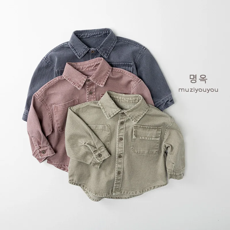 

New Children's Autumn Long Sleeve Shirt Children's Loose Casual Clothes Versatile Top Children's Clothing