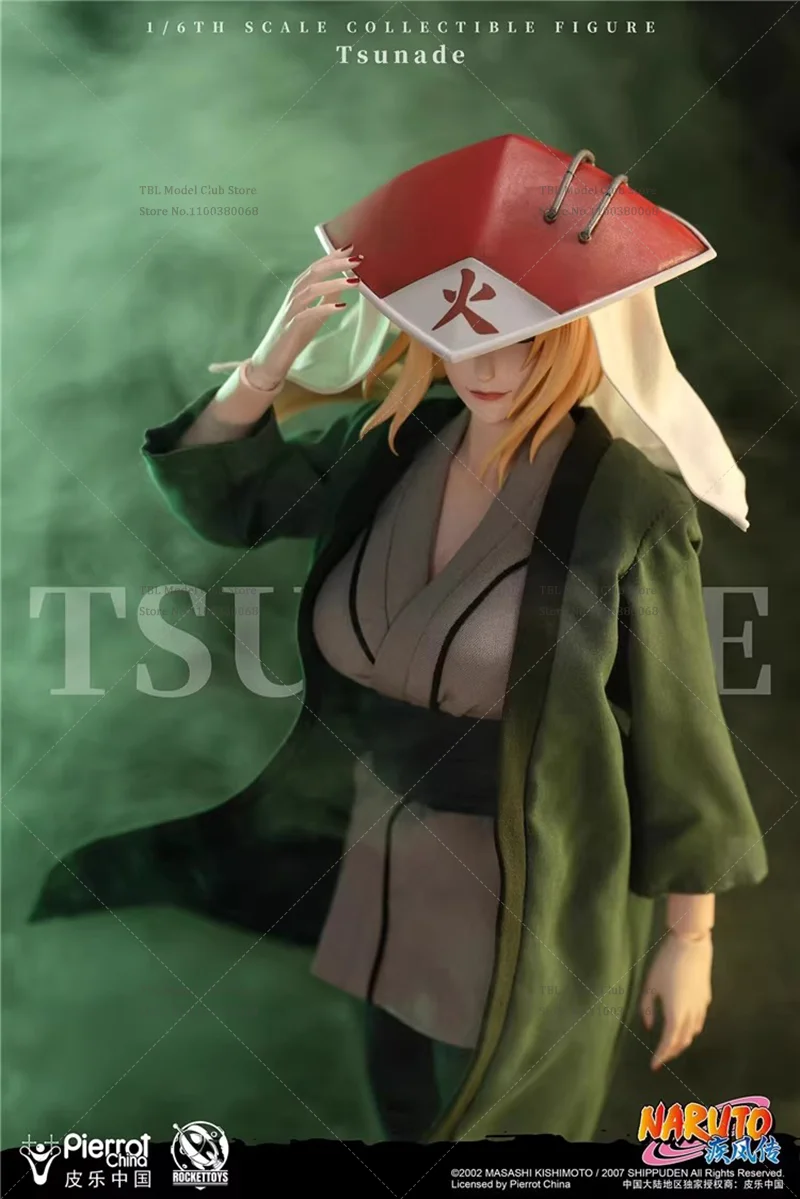 In Stock RocketToy  ROC-009 1/6  Scale Naruto Shippūden Tsunade Konohamura Kunoichi 12-inch Full Set Action Figure Soldier Toys