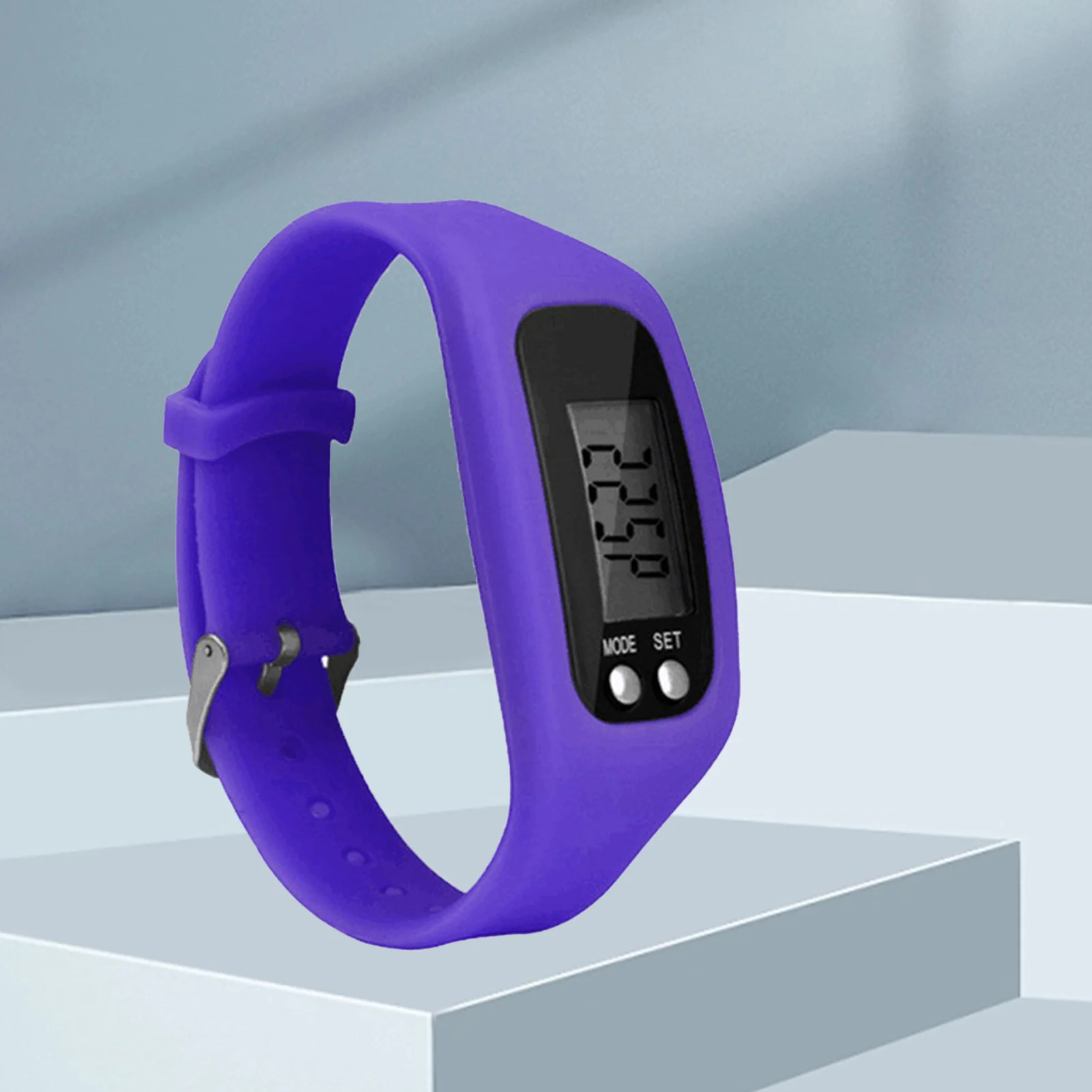 Pedometer Watch With LCD Display Walking Fitness Simple Operation Tracker Wrist Band And Digital Step Counter