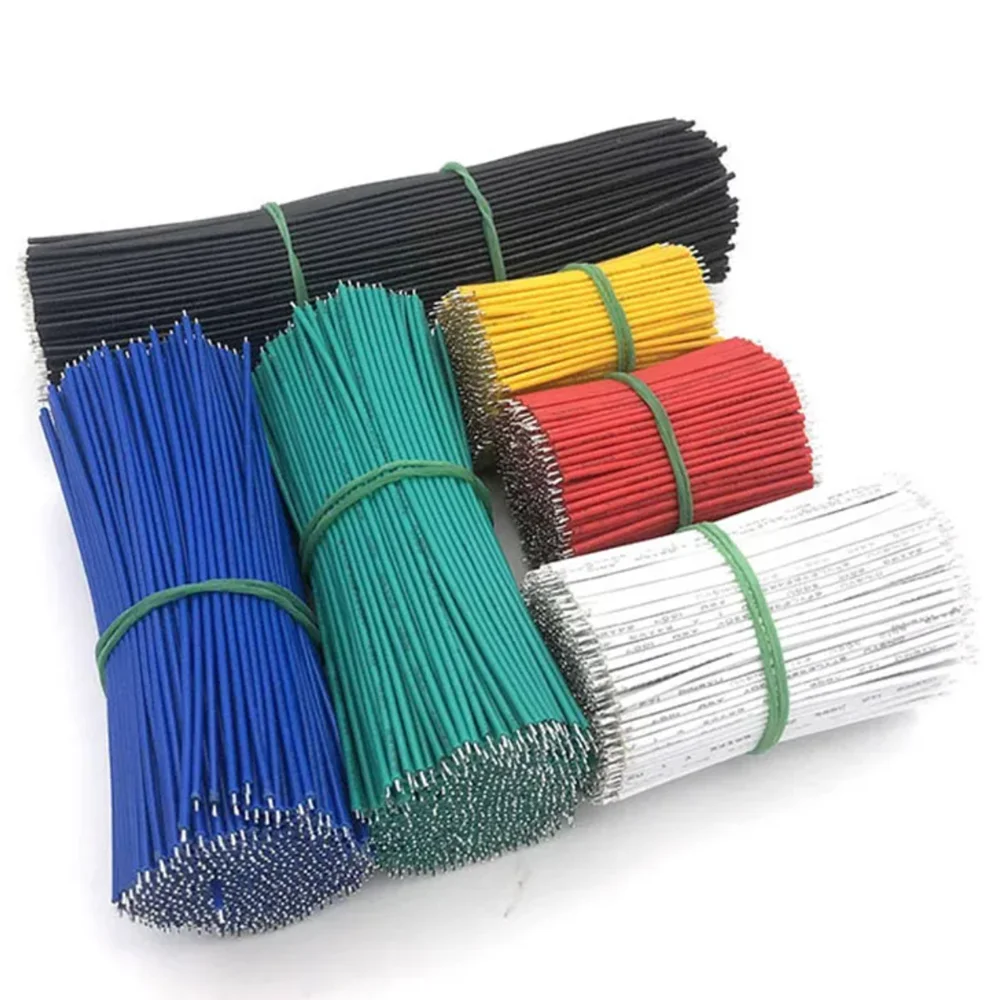 1000pcs Tin-Plated Breadboard Soft Silicone Electronic Wire 3239 22AWG 24AWG 26AWG PVC Wire Welding Wire 30/40/50/60/100-300mm