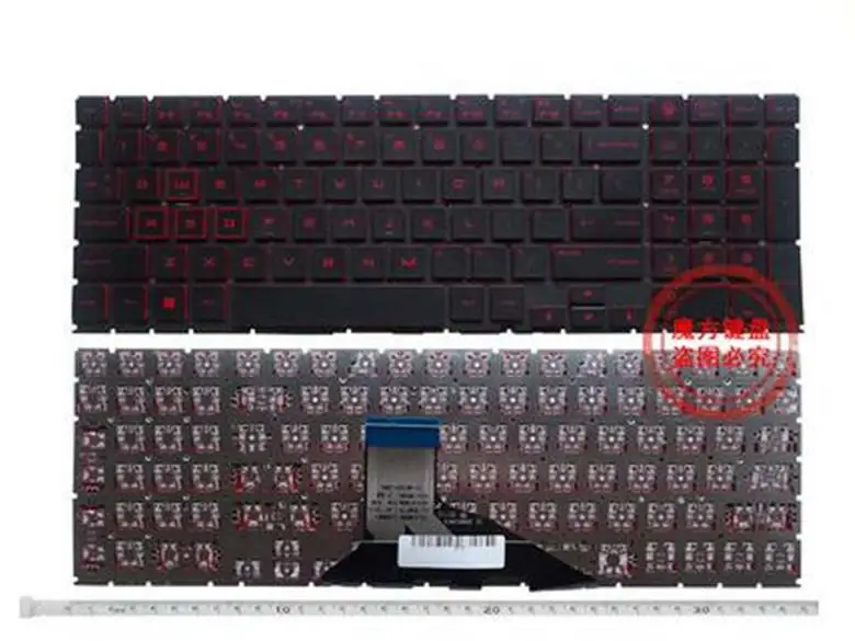 

US Laptop Keyboard for HP 15-DH 15-DC TPN-Q211 C143 red No backlit