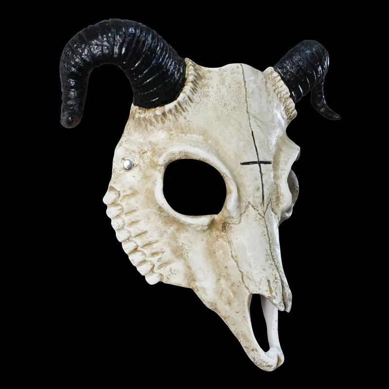 

Ram Skull Mask Ball, Halloween Party Dressing Prop, Resin Craft