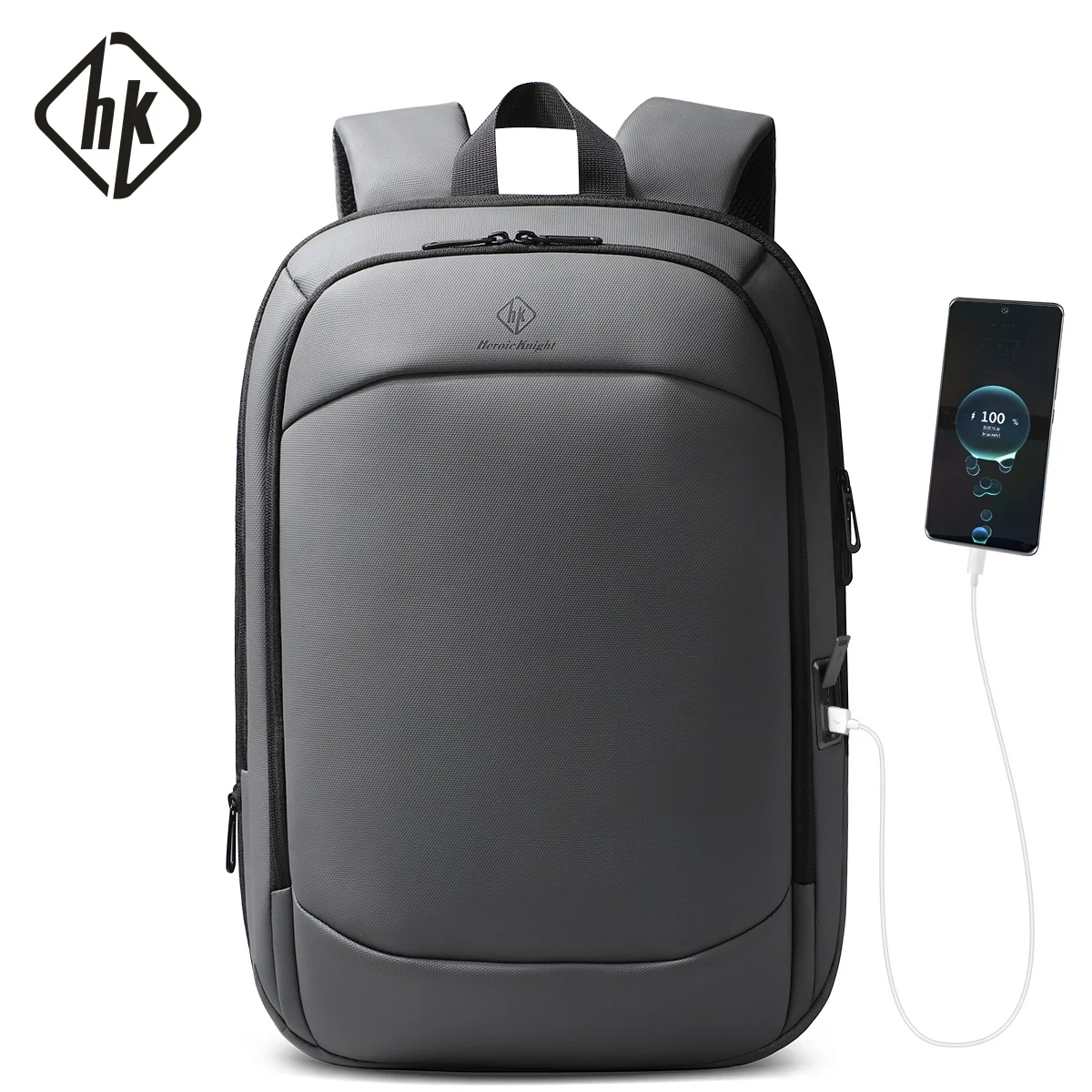 HK Fashion Slim Laptop Backpack for Men Waterproof Expandable Business Work Backpack 17\