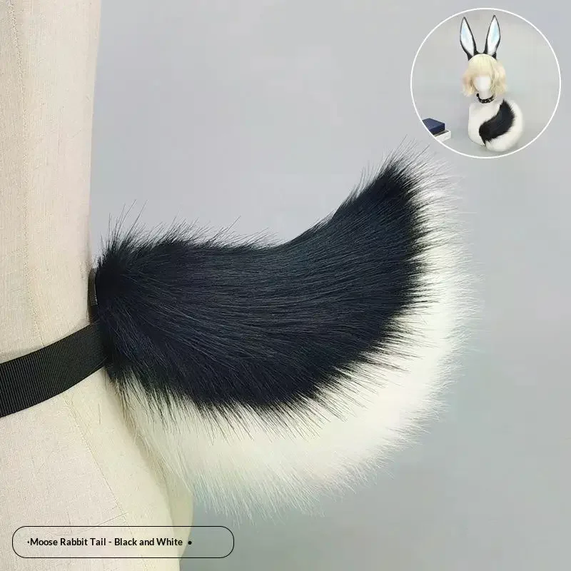 1Pcs Faux Fur Bunny Headwear Animal Rabbit Ears Plush Hairband Party Cosplay Costume Accessories
