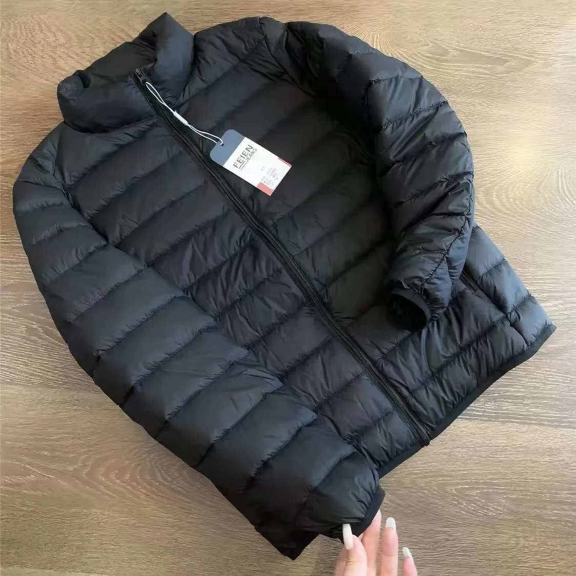 Ultra-Light down Cotton Jacket Men's Autumn Winter Warmth Fashion City Style Standard Version Outerwear Youth All Seasons
