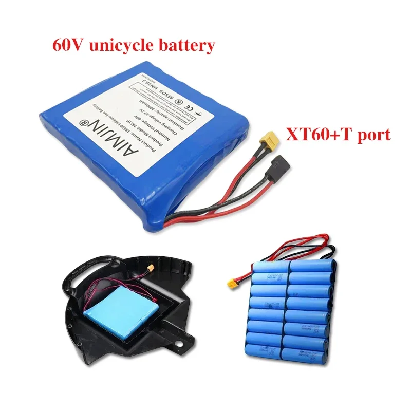 New 60V 3.0Ah 18650 16S1P Lithium Battery Pack A-level Battery Cells Long Endurance 15A BMS 900W High Power Battery