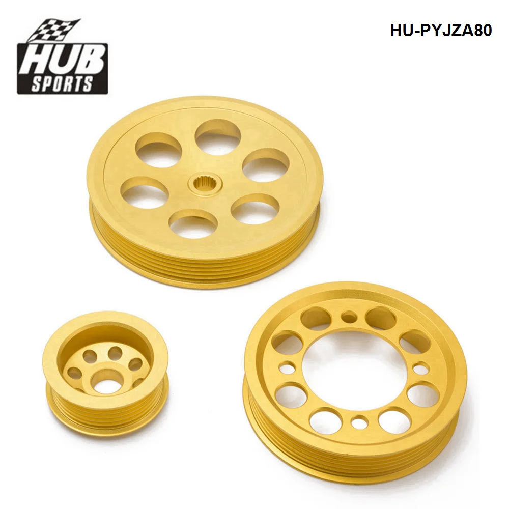 HUB sports Lightweight Crank Pulley For 93-97 Toyota Supra JZA80 2JZGTE Underdrive HU-PYJZA80