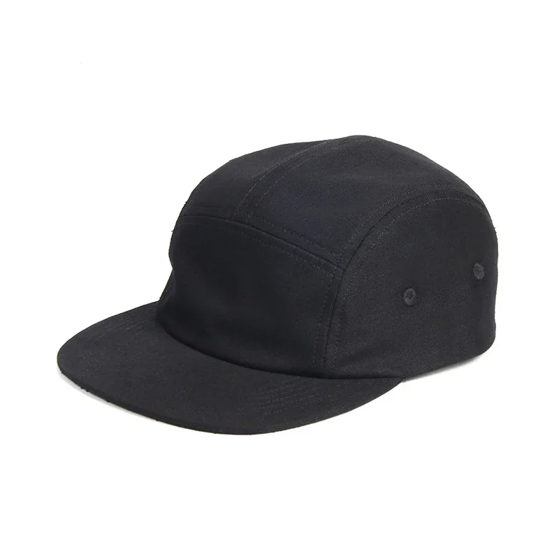 CasAdvantages-Casquette en pur coton à cinq panneaux pour hommes et femmes, Casquette d\'opérabilité de couleur unie, Casquette Snapback, Casquette