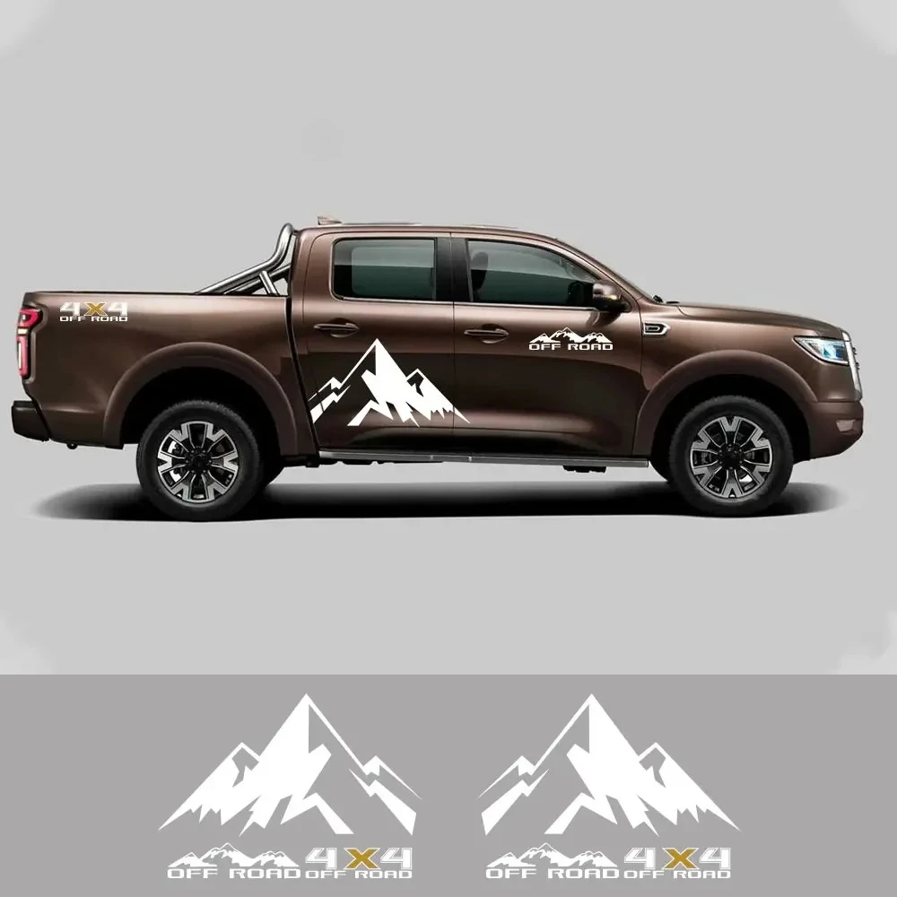 Pickup Door Side Stickers For Chevrolet Silverado Ford F150 Toyota Hilux Tacoma Truck Decor Car Decals Auto Tuning Accessories