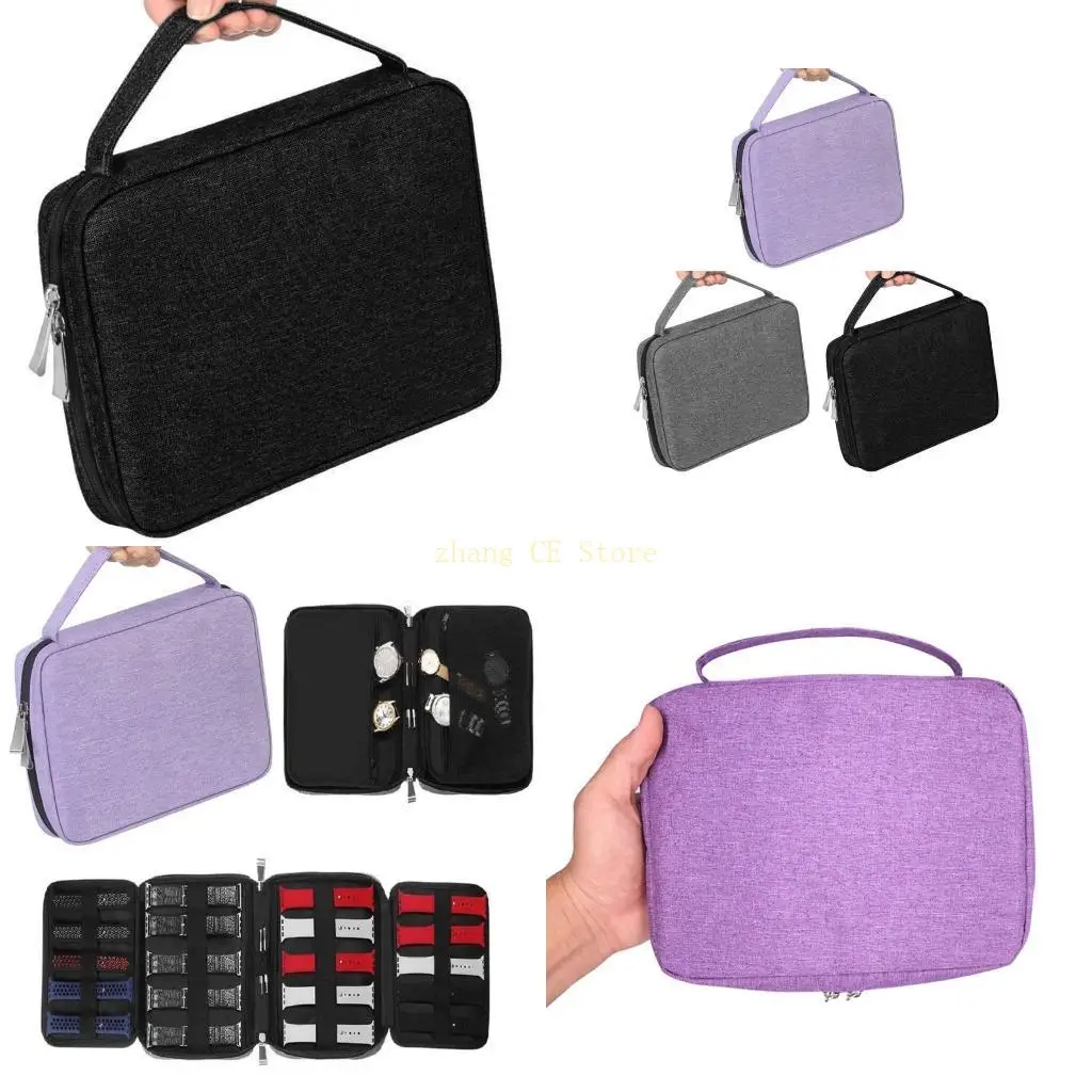 

M5TD Watch Strap Watchband Storage Box Cable for Carrier Holder Travel Hand