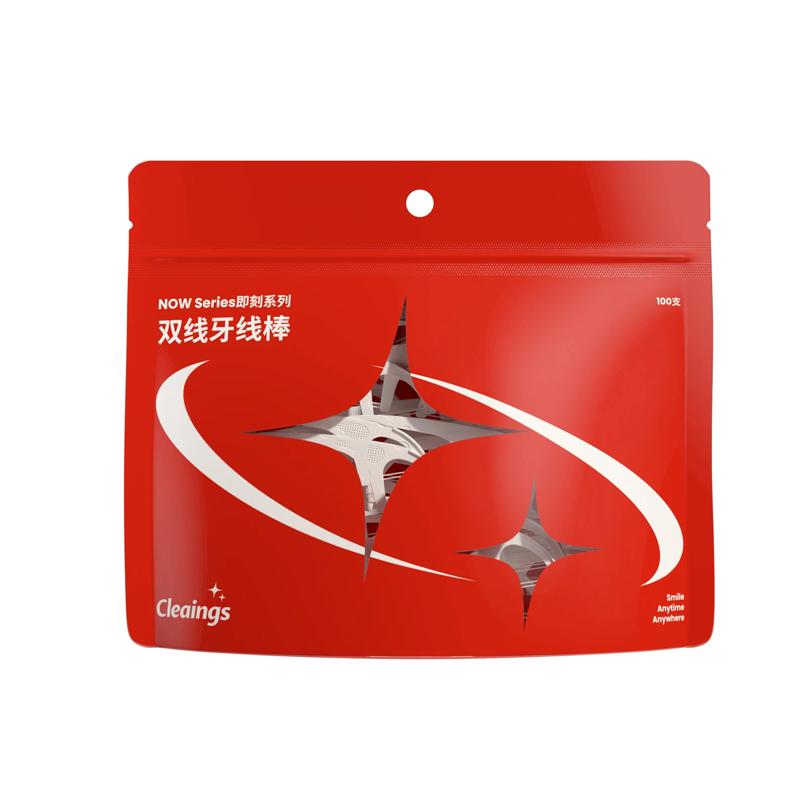 

Double Thread Dental Floss Picks Dispenser, 100pcs Disposable Floss Sticks with Storage Box, Portable Teeth Cleaning Tools