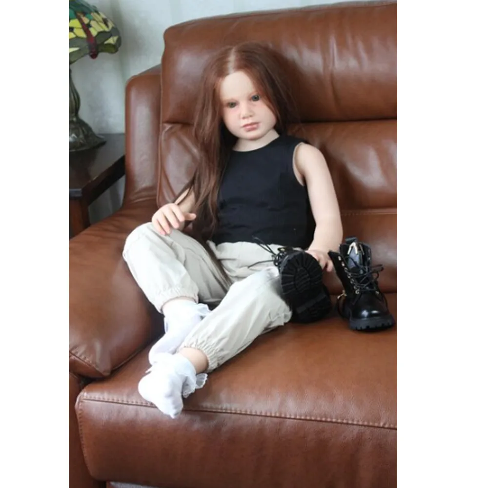 Finished 42in Reborn Doll Toddler Girl Rooted Hair Assembled CollectibleToy Gift