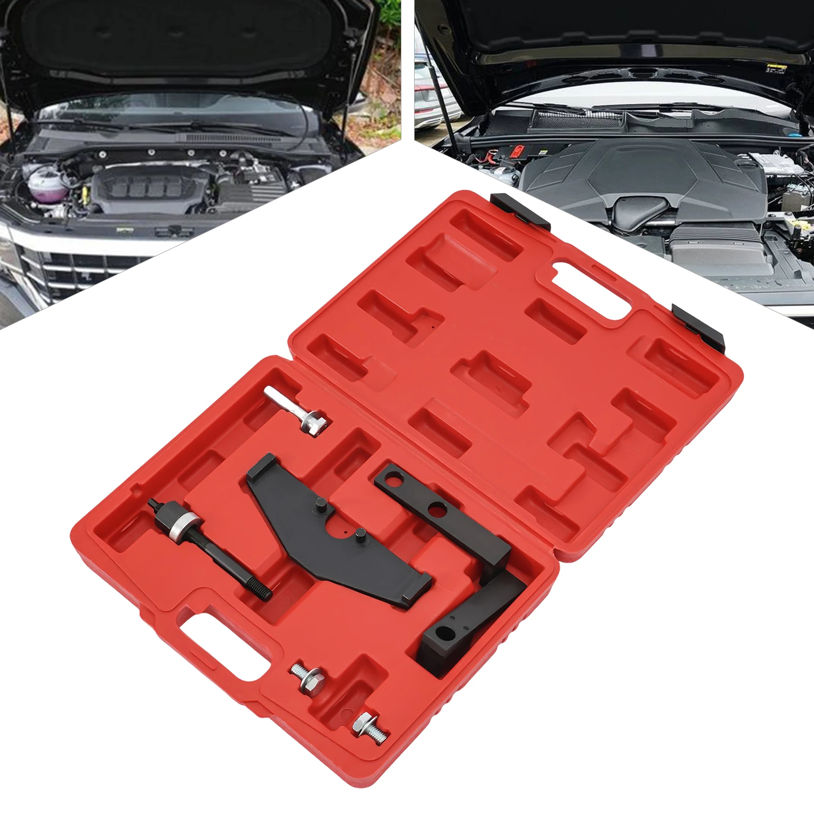 

Camshaft Engine Timing Tool Set - Camshaft Alignment Locking Tool for BMW Mini Cooper, Carbon Steel, XC1694 Model & PVC Toolbox