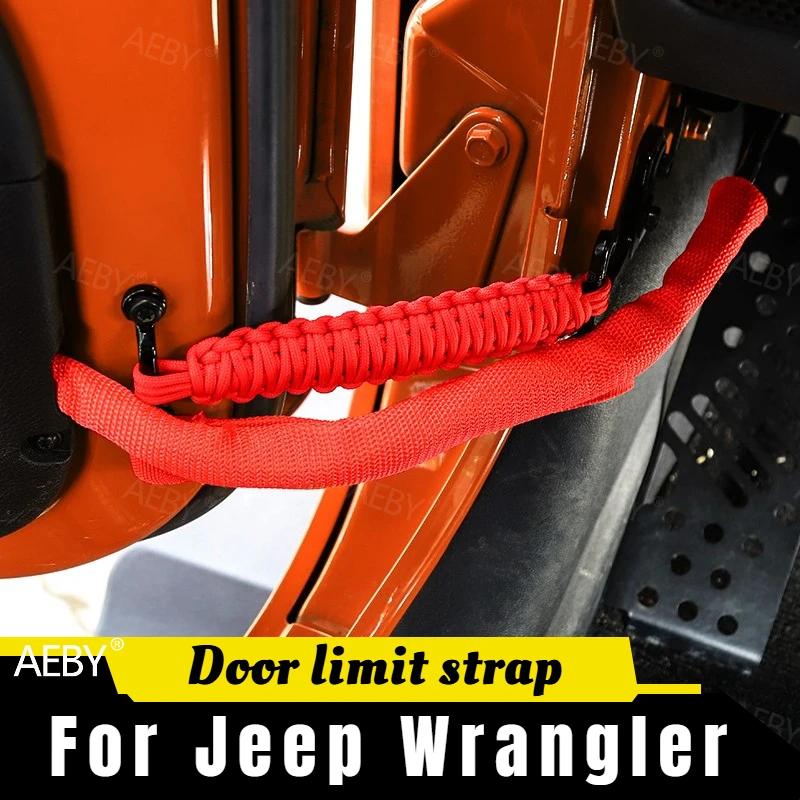 

For Jeep Wrangler 2007-2017 door stop hinge protector,door locator strap,Anti-scratch,Automotive exterior accessories,decorate