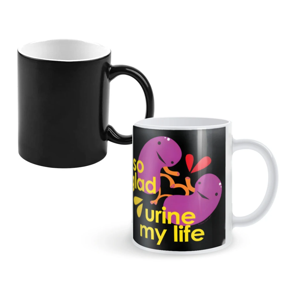 

Funny Kidney ShirtCoffee Mugs And Mug Creative Color Change Tea Cup Ceramic Milk Cups Novelty Gifts