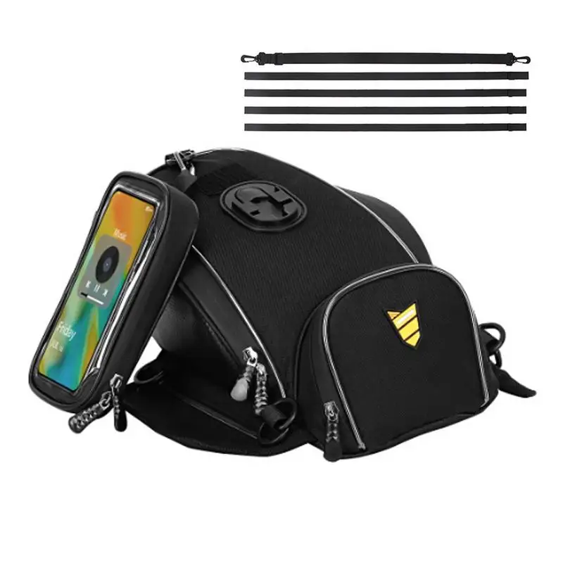 

Waterproof Motorcycle Tank Bag Oil Fuel Tank Bag Magnetic Motorcycle Saddle Bag Trunk Travel Motorbike Backpack For Phone GPS