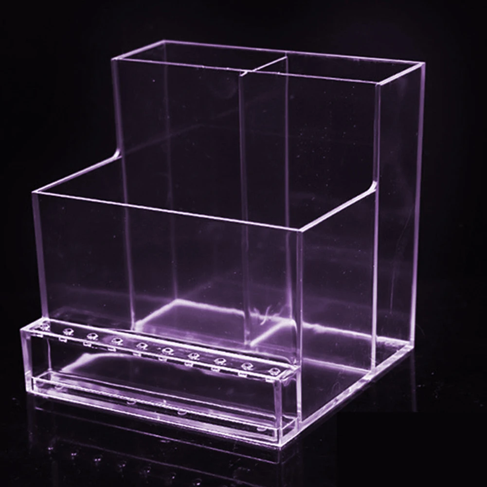 Transparent Nail Drill Bits Storage Rack 3-Row