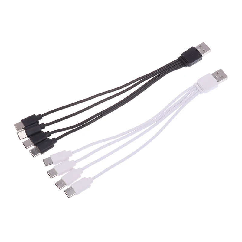 4 In 1 USB C Charger Cable 4 Ports USB Splitter Charging Cable Type C Connector For Cellphones Smartphone Tablet