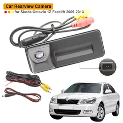 EEMRKE HD Night Vision for for Skoda Octavia 1Z A5 Facelift 2009-2013 Car Rear View Camera with Trunk Handle Tailgate Switch