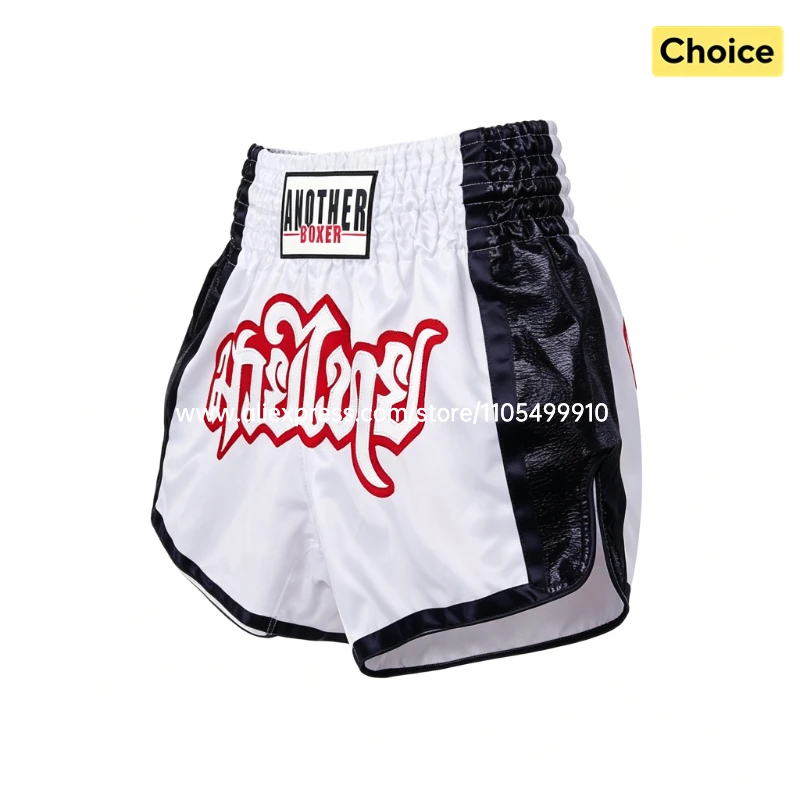 Professionelle Muay-Thai-Shorts für Herren, Damen und Kinder, elastische Taille, Kampf-Boxshorts, leicht, BJJ, MMA, Kickboxen, Sportbekleidung