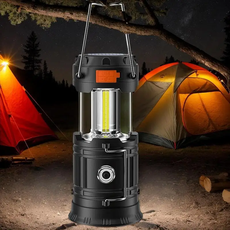

LED Camping Lantern 1200 MAh Solar-Powered Lamp High Brightness Long-Lasting Portable Camp Gear For Survival Tent Power Outage